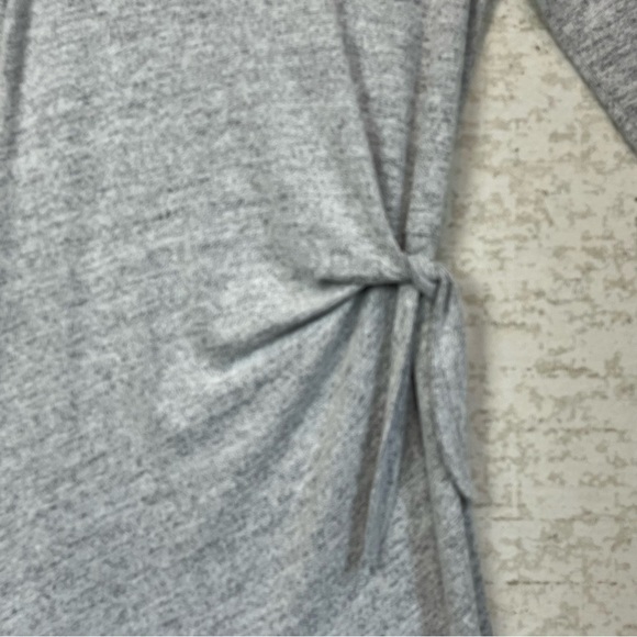 GAP Soft and Cozy Gray Dress with Side Tie Medium - Picture 9 of 13